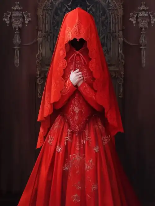 暗黑插图中式鬼新娘对不起是遗憾也是不甘美但微恐慎入