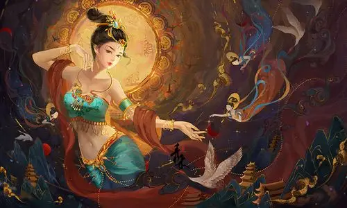 敦煌飞天仙女