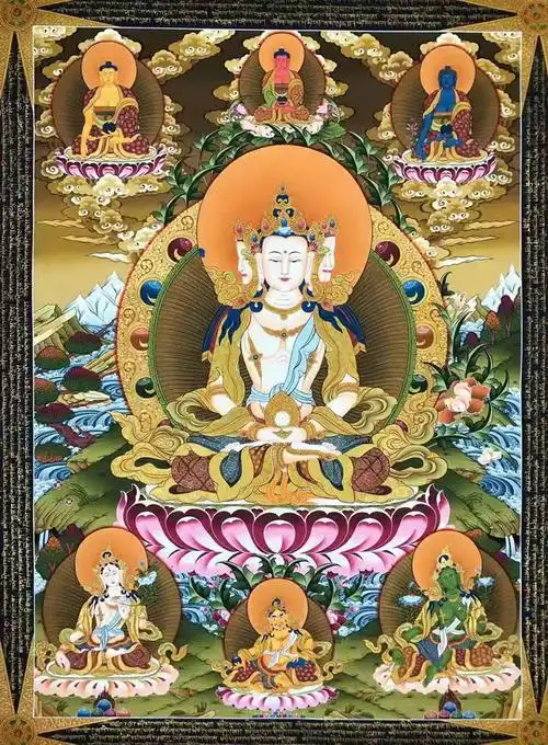 006 kumarlama 四面大日如来 未装裱