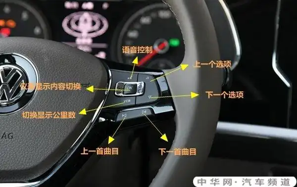 大众途观l方向盘按键图解途观l方向盘按钮功能说明
