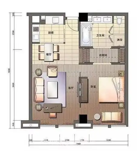 酒店式公寓户型这样玩最有范