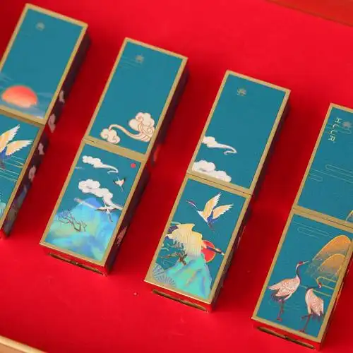 抖音直播带货国风西子口红4支套装礼盒节日送礼生日礼盒礼物代发