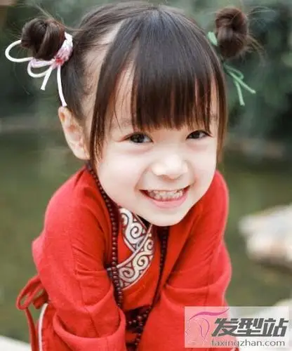 小女孩哪吒头怎么梳这样扎萌度爆表超时髦
