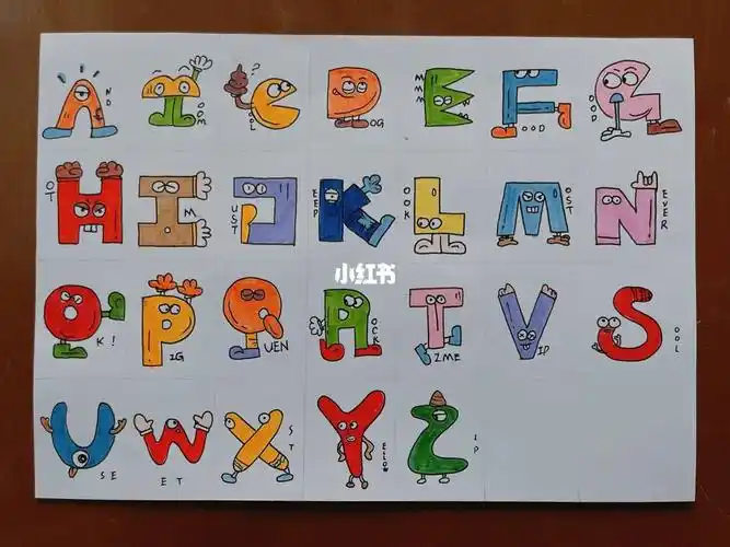 26英文字母创意画❗️