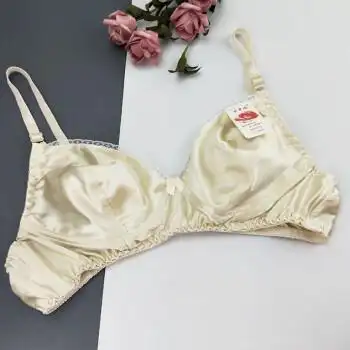 衷黎蚕夫人 桑蚕丝文胸双面真丝无钢圈无海绵双面真丝胸罩四季薄款