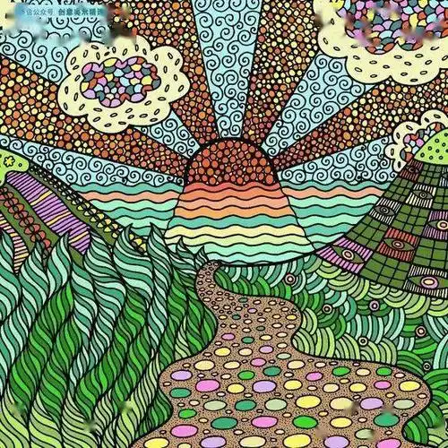 20张美轮美奂的风景色彩装饰画感受线面结合的装饰魅力