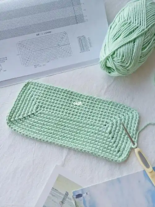 钩织包包长方形通用包底图解