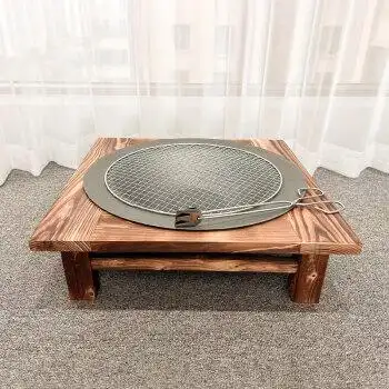 易道动联实木老式烤火盆铸铁炭火盆冬季取暖烤火炉室内家用炭盆烧烤架