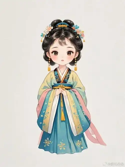 q版汉服国风美人头像