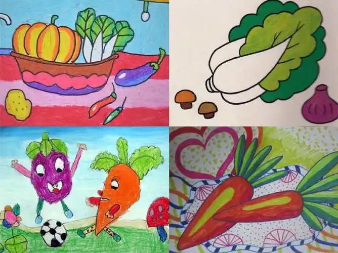 画一画蔬菜宝宝吧!