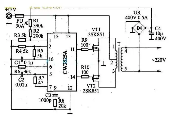 怎样制作12v转220v逆变器