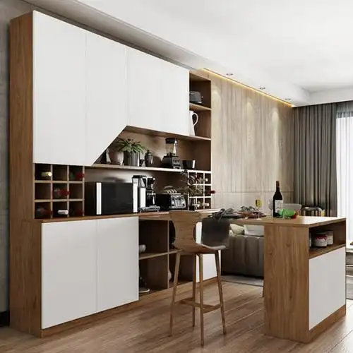 北欧折叠酒柜带餐桌一体家用多功能酒柜吧台桌客厅餐边柜餐桌组合