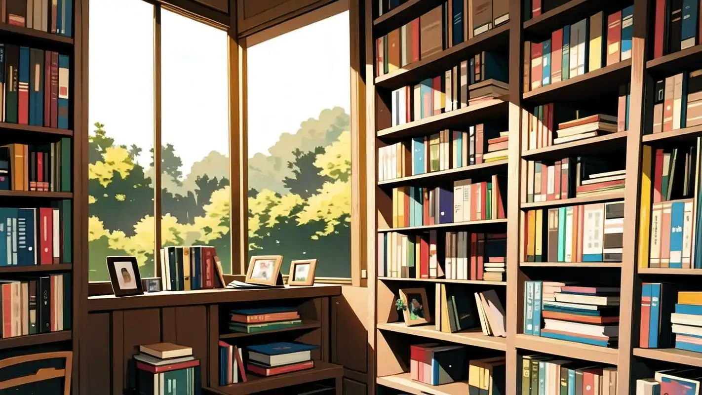 92超美书本与书架背景壁纸96 探索知识的海洋,从这些绝美的书本与