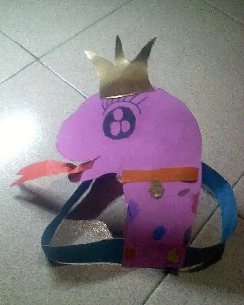 我的制作小蛇头饰