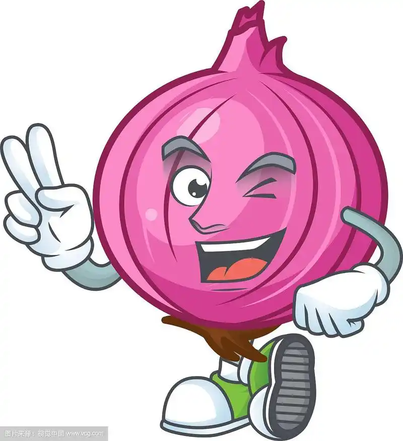 两个手指红洋葱卡通人物与吉祥物