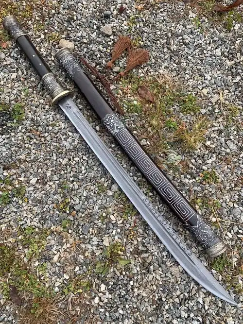 户撒黑檀木传统升级绣春刀_户撒长刀_云南户撒乡刀网