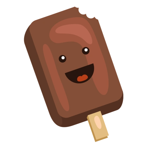 可爱风笑脸雪糕图片