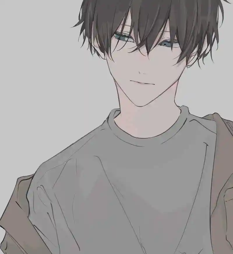 冷峻的面庞,桀骜不驯的眼神,一组冷色调的痞帅少年动漫头像