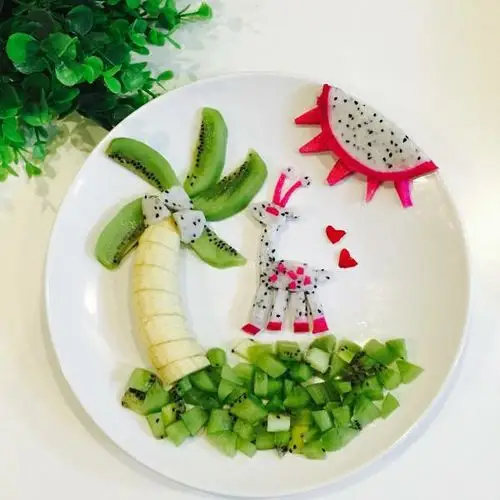 庆元旦创意水果蔬菜拼盘亲子派对!