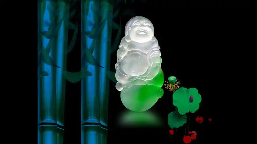 穗南翡翠弥勒佛桌面壁纸