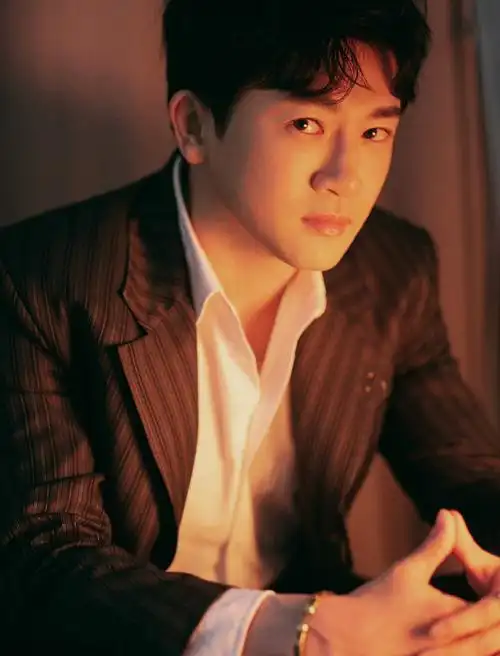 苏有朋灰色条纹西装帅气图片39