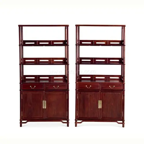 血檀 明式书柜一对
