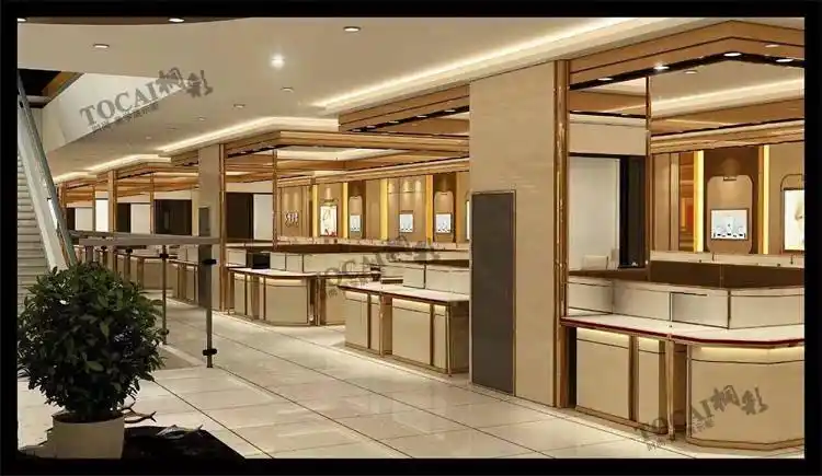 郑州展柜厂定做珠宝饰品柜台玉器古玩展示架手表首饰精品翡翠烤漆展柜