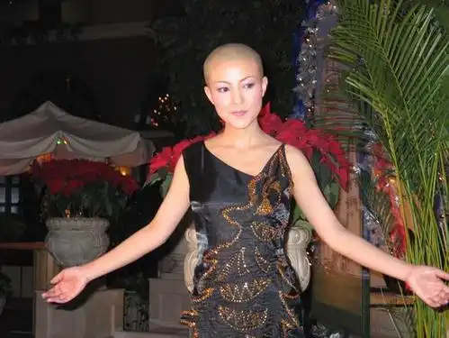 女掌门人的谢雨欣在歌坛沉寂好多年,今晚(12月9日)突然以光头形象公开