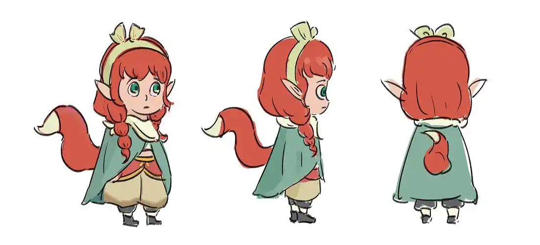 人物设计三视图