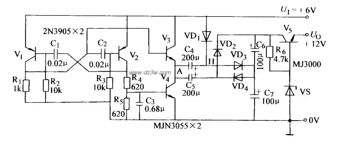 >直流倍压电源电路