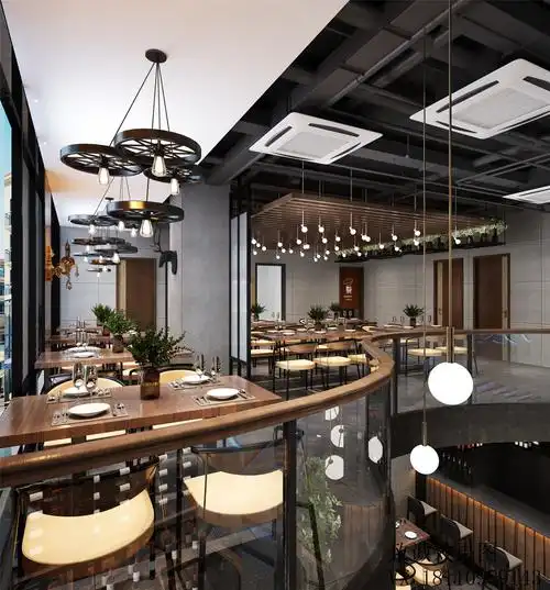 工业风餐厅_家装模型_室内设计联盟 - powered by discuz!