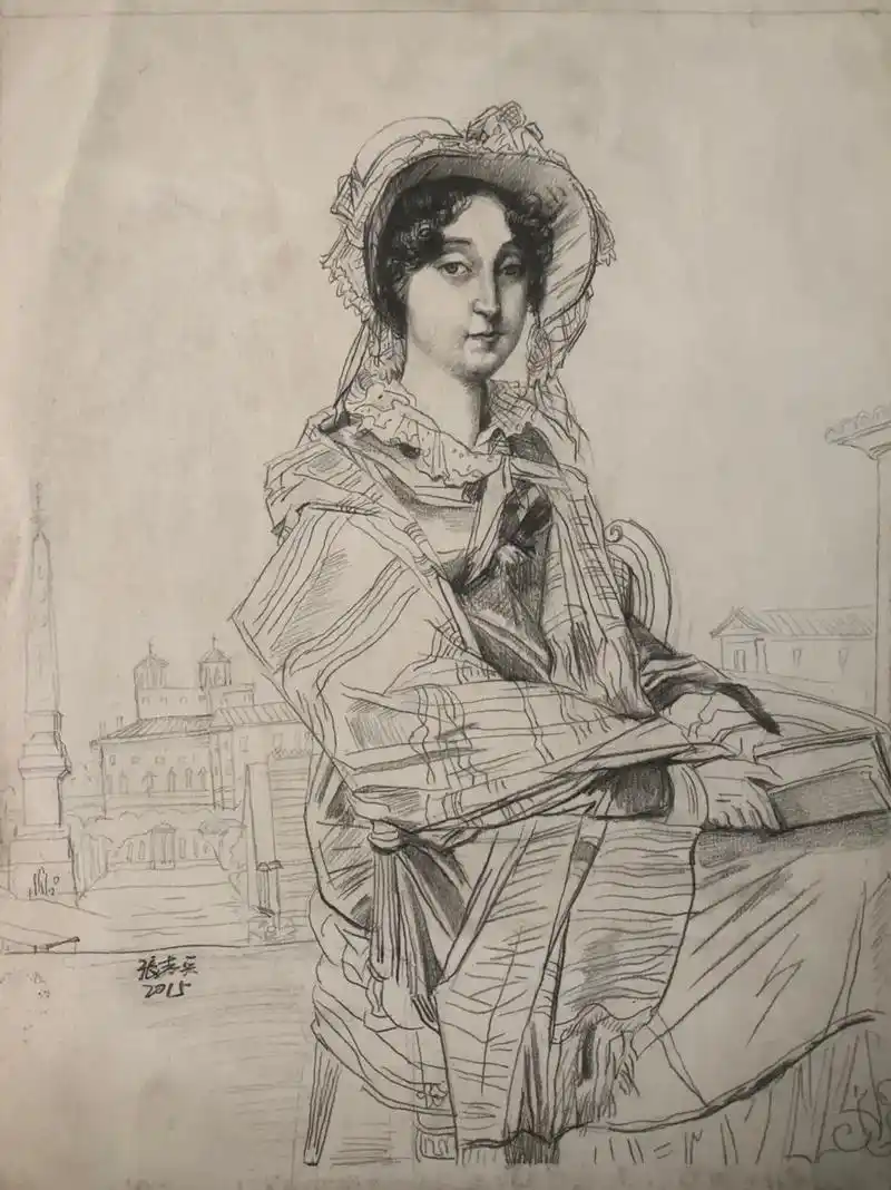 临摹西方大师素描作品张志兵2015