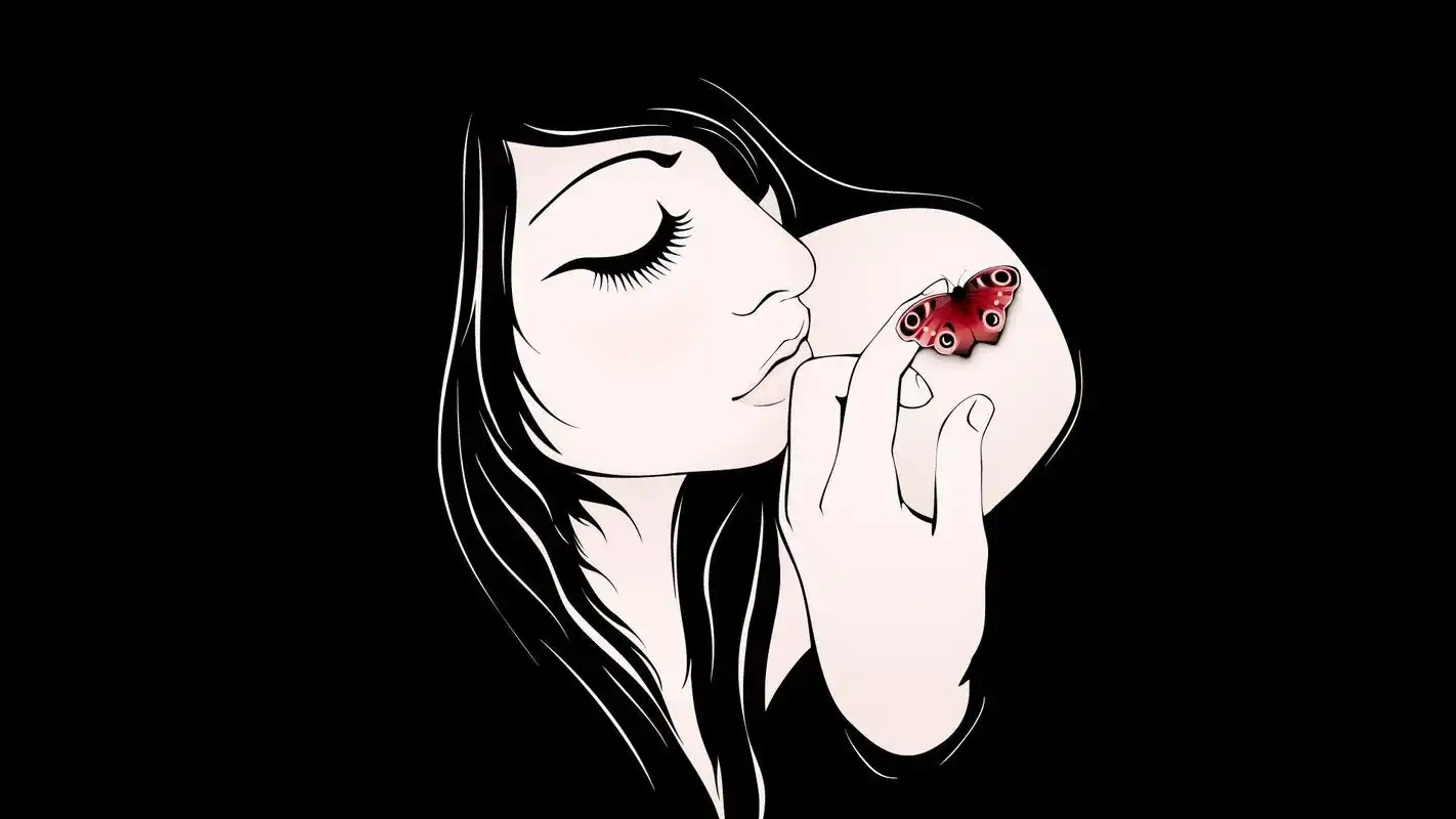 黑色个性高清桌面壁纸