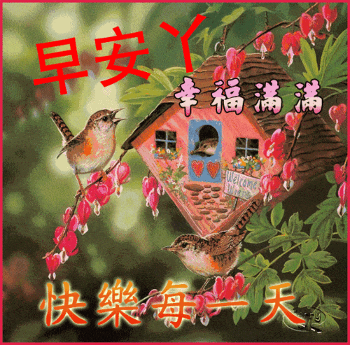 早上好问候祝福语动态图片表情早安问候语温馨一句话