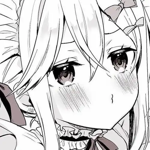 进来拿丧系 黑白日系漫画动漫女生头像