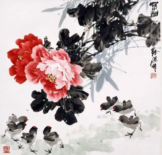 【引用】徐湛牡丹作品