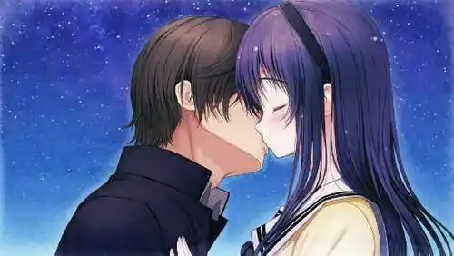 二次元虐狗,妹子接吻时的可爱反应