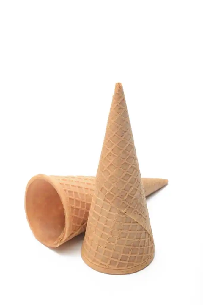 科内,圆锥形,圆锥形饼干冰激淋