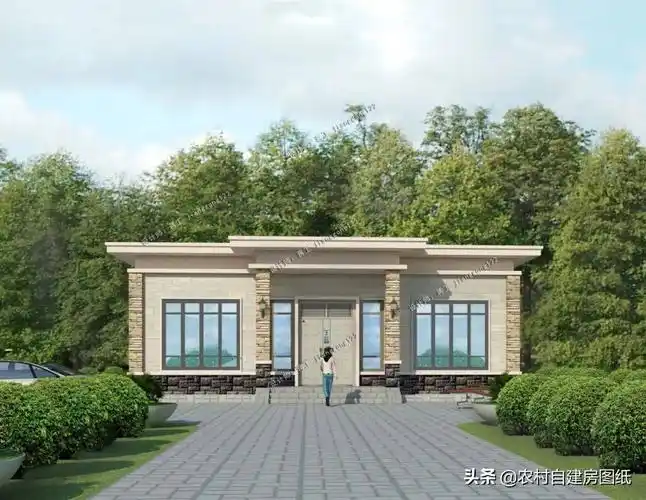 3款实用一层养老小平房,第2款最火,10万就能建_造价