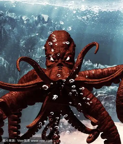 巨型章鱼水下