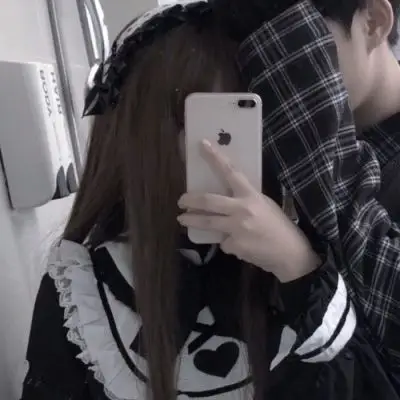 手机挡脸高冷情侣头像情侣头像手机控一对