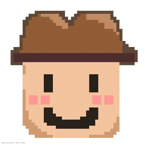 卡通像素牛仔头像 像素画 牛仔头像 人物插画 卡通人物插画 像素牛仔