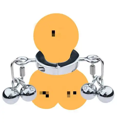 【保密发货】男用不锈钢负重环阴茎束缚器sm蛋蛋吊坠调教同性用品gay