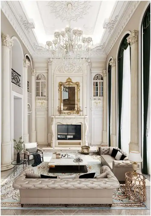 西郊大公馆  法式轻奢别墅装修图片