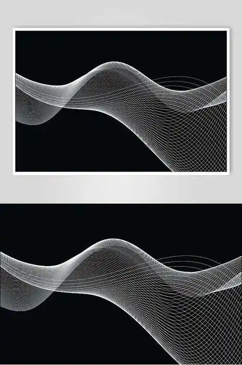 网格线条抽象线条粒子底纹矢量素材