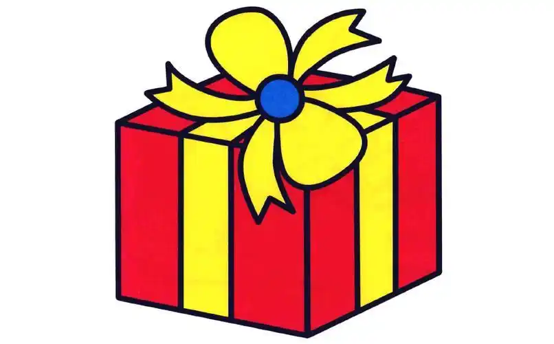 幼儿新年礼物简笔画