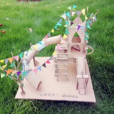 纸艺 刻纸 剪纸 卡通 模型 瓦楞纸 纸箱 手工制作 花 唯美 清新 欧美