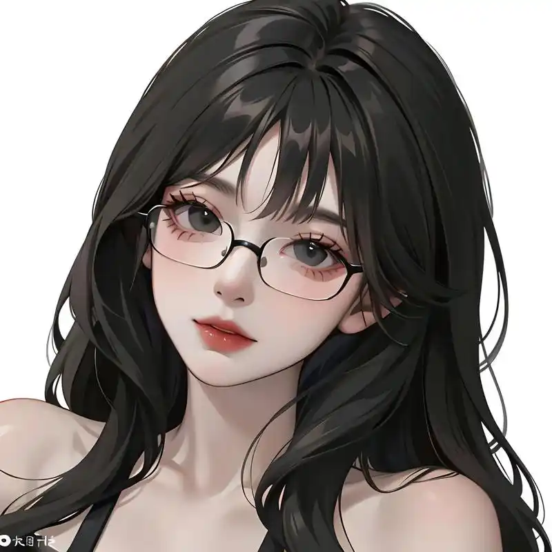 纯欲天花板|戴眼镜的女生头像分享