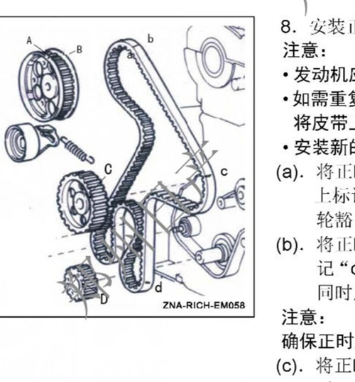 郑州日产zd22te正时