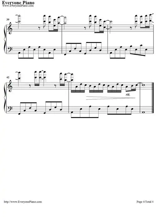 eye钢琴谱_泽野弘之_water_进击的巨人ost